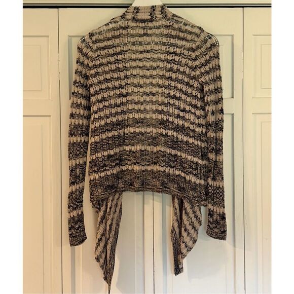 INC International concepts open knit striped draped cardigan sweater m - Picture 8 of 8